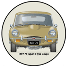 Jaguar E-Type Coupe 2+2 S2 (wire wheels) 1969-71 Coaster 6